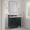 James Martin Vanities Brittany 36in Single Vanity, Black Onyx w/ 3 CM White Zeus Quartz Top 650-V36-BKO-3WZ - alternate 3